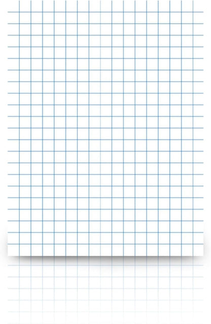 School Smart Double Sided Graph Paper, 8-1/2 x 11 Inches, 1/2 Inch Rule, White, Pack of 500 - 085279