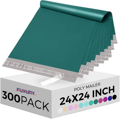 Fuxury Poly Mailers 10x13 Inch 50 Pcs, Waterproof Shipping Bags for Clothing, Strong Adhesive Shipping Envelopes for Small Business Suppliers, Self Seal Mailers Poly Bags Mailing Envelopes Purple