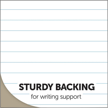 Office Depot Glue-Top Writing Pads, 8 1/2in. x 11in., Legal Ruled, 50 Sheets, White, Pack Of 12 Pads, 99409