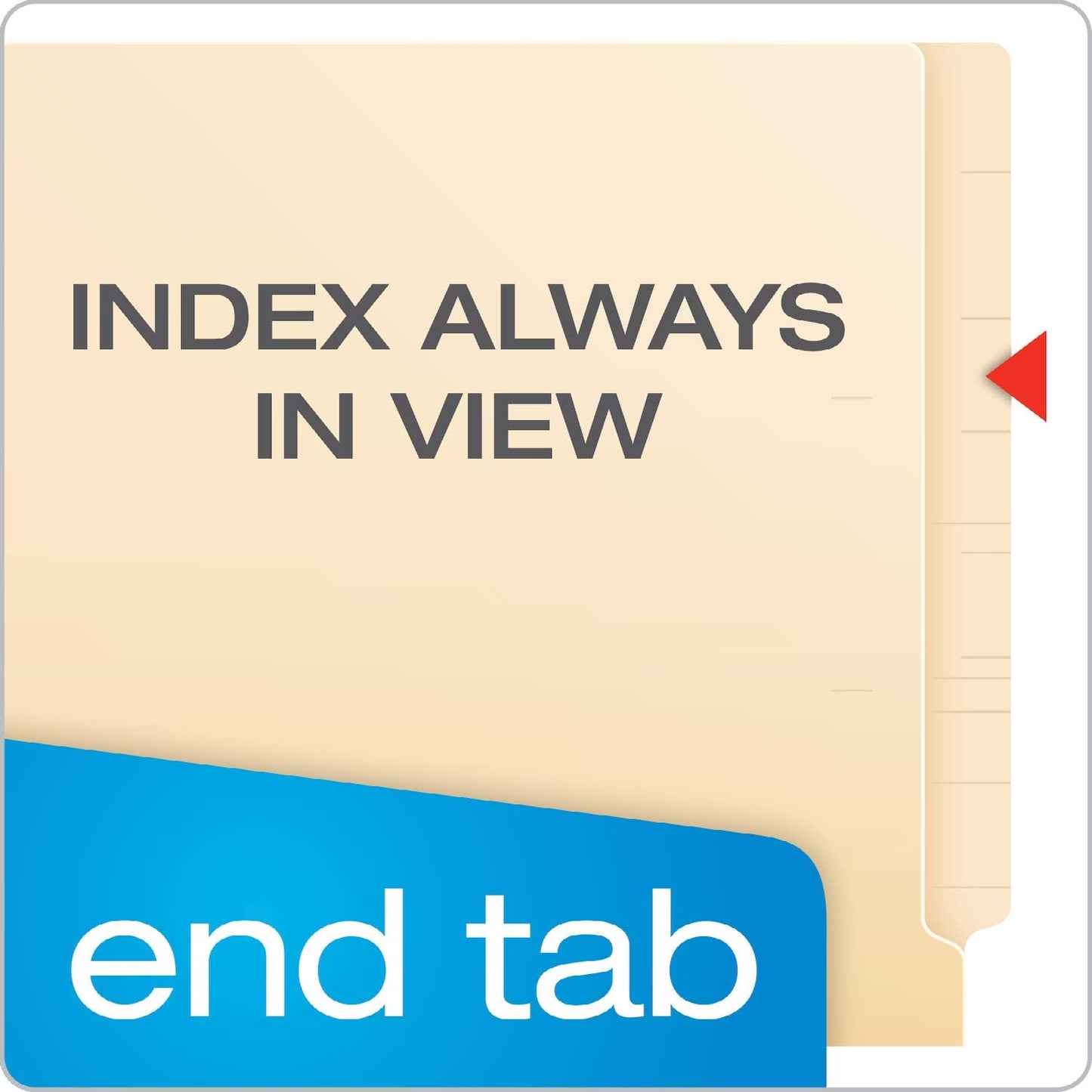 Pendaflex Manila End-Tab Fastener Folders, Letter Size, 2 Fasteners, Manila, Straight Cut, 50/BX (H10U13)