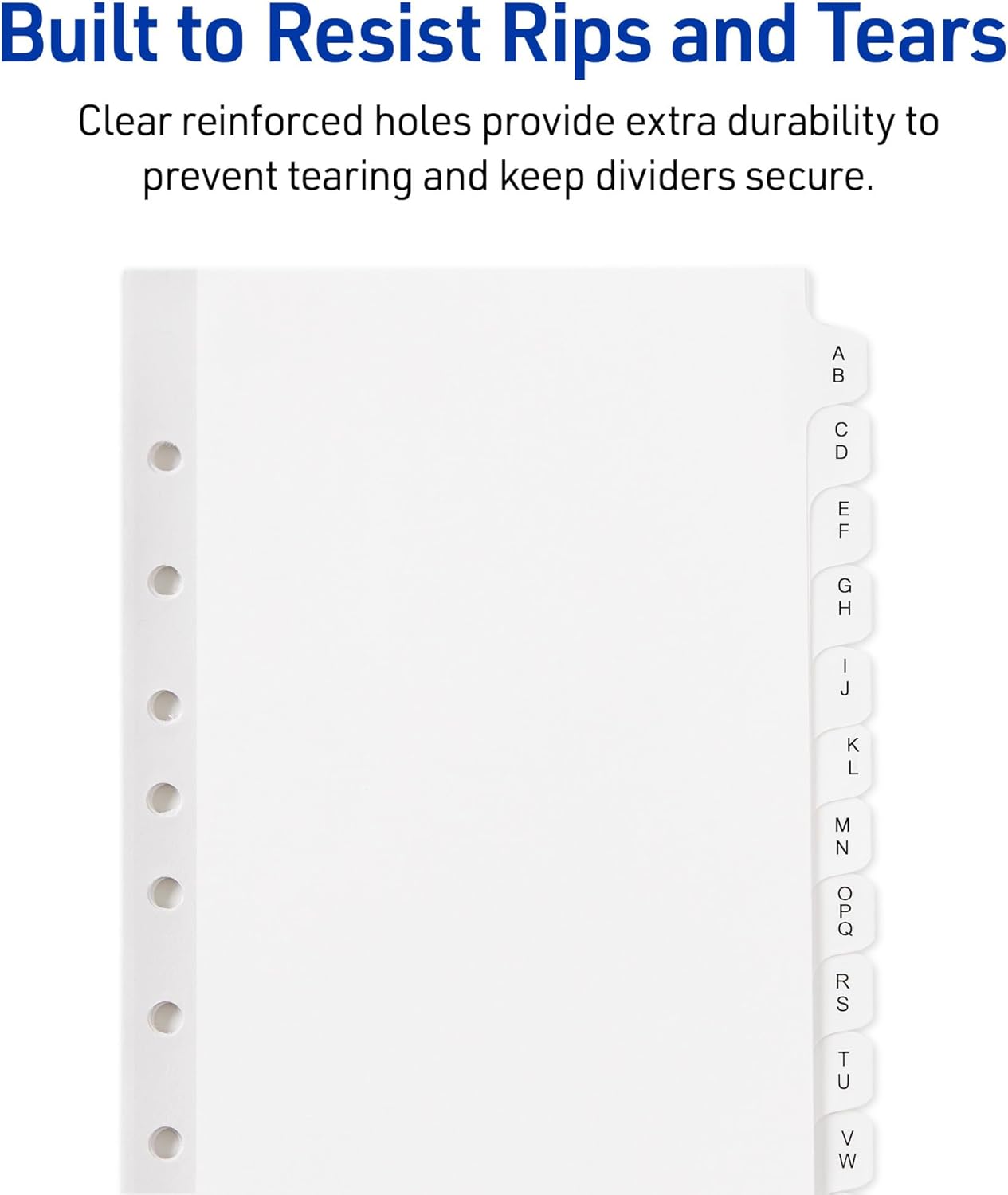 Avery A-Z Mini Dividers for 3 Ring Binders, 12 Tabs per Set, 8.5" x 5.5", Pre-Printed Tabs, 4 Binder Divider Sets, Great for Organizing Notes, Projects, Schedules, and More (43131)