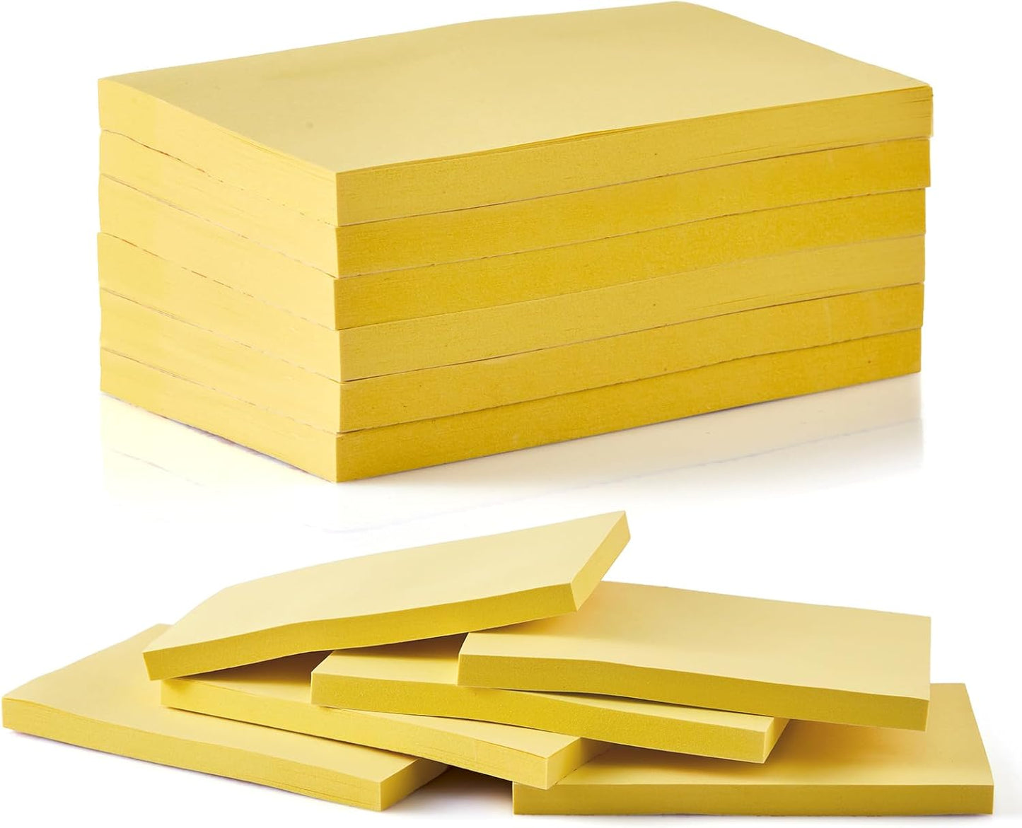 480 Sheets 3 in x 5 in Large Sticky Notes, 76 x 127 mm 6 Pads Assorted Self-Stick Pads for Notebook,Office,School and Home,80 Sheets/Pad (6 Pads Brillant)
