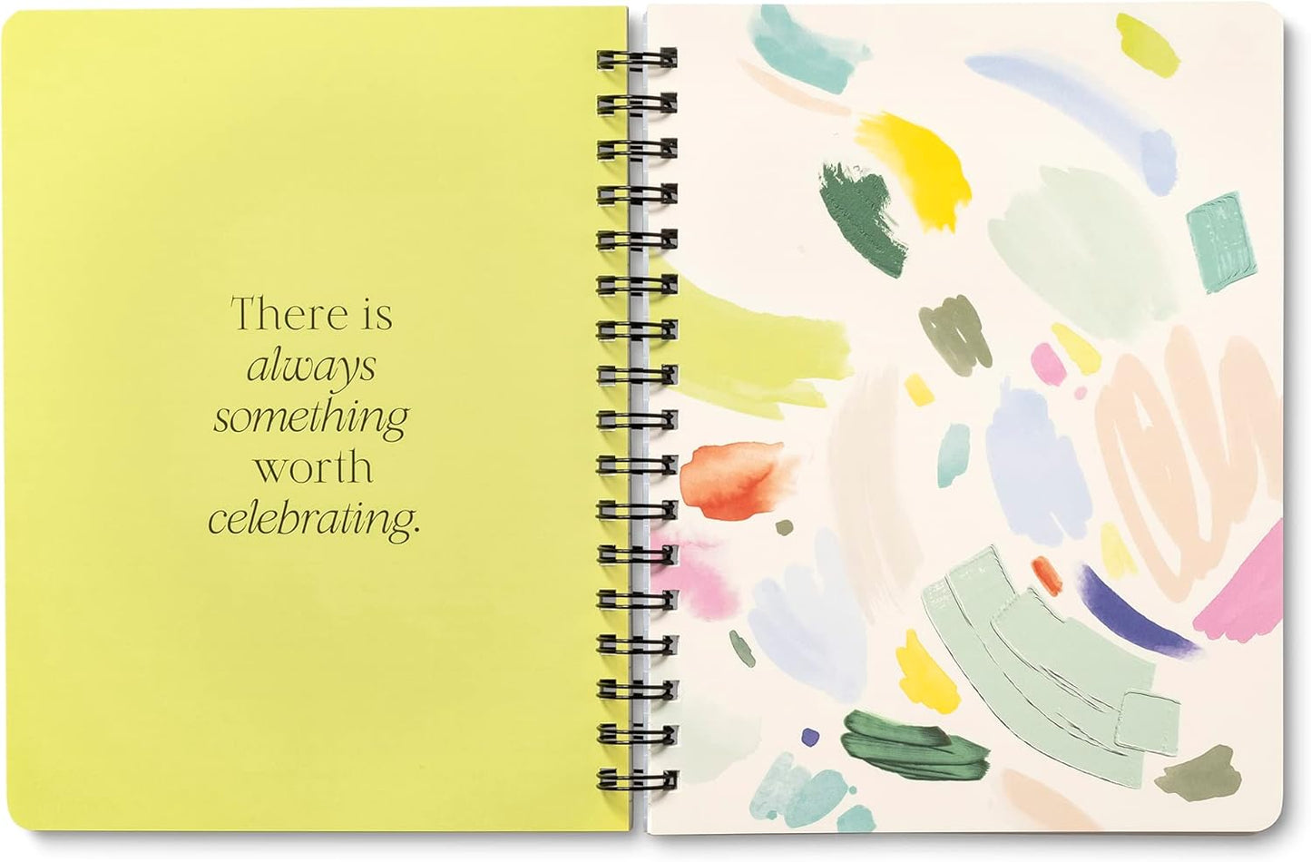 Compendium Spiral Notebook – Expect the Best Things to Happen Today – A Designer Spiral Notebook with 192 Lined Pages, College Ruled, 7.0" W x 9.25" H