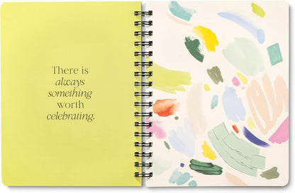 Compendium Spiral Notebook – Expect the Best Things to Happen Today – A Designer Spiral Notebook with 192 Lined Pages, College Ruled, 7.0" W x 9.25" H
