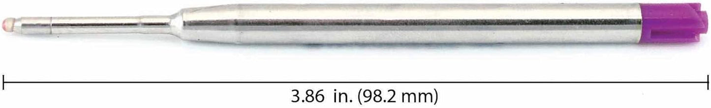 Monteverde Soft Roll Ballpoint Pen Refills to Fit Parker-Style Pens, Medium Point, Brown, 2-Pack, Smooth Writing Technology for Parker, Conklin, Schmidt, and More