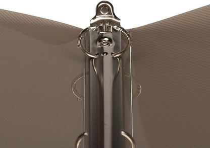 JAM PAPER Plastic 0.75 inch Binder - Clear 3 Ring Binder - Sold Individually