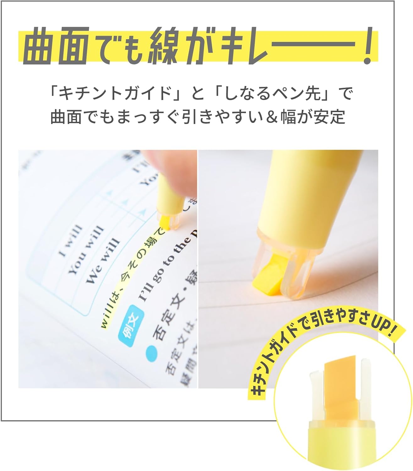 PILOT KIRE-NA Highlighter Set, Basic 5 Colors, Chisel and Fine Tip, Quick-Dry Pigment Ink, SKIW-1-5C1
