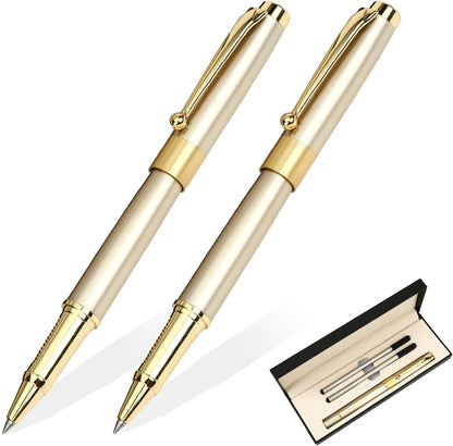 YIVONKA Ballpoint Pen Black Refill,Luxury Ballpoint Line width 0.5mm,Best Ball Pen Gift Set for Men & Women Professional Executive,Office,Nice BallPens Classy Gift Box (Black)
