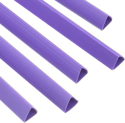 PATIKIL 10Pcs Binding Bars, 15mm Binding Bars Slide Grip 120 Sheets Capacity A4 Size Report Binder Triangle Presentation Binder for Report Cover Resume, Blue