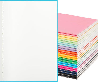 24 Pack Colorful Lined Notebooks for Writing, Journals Bulk, A5 Composition Books, 8.3x5.5 Inch, 60 Pages, 30 Sheets Sketchbooks for Office School Travel Supplies (Lined-24 pack, 12 Colors)