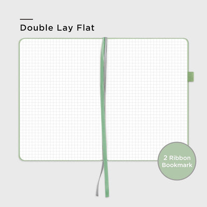 &And Per Se Lined Journal Notebook, 160 Pages, A5 5.7 x 8 inches College Ruled Thick Paper Notebook Journals for Writing, Hardcover Notebooks for Women Men Office School (1 Pack, Green) - Colors B