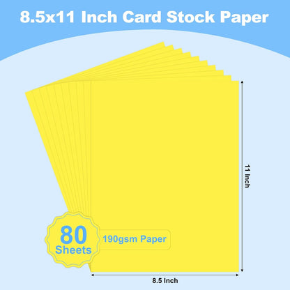 40 Sheets Colored Cardstock, 8.5 x 11 Construction Paper, Black Card Stock Paper, Cardstock Printer Paper for Halloween,Mothers Day, Christmas, Wedding Invitations, DIY Cards, Photo, Art and Crafts