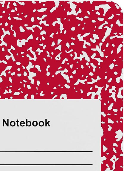 STAPLES Composition Notebook, 9.75” x 7.5”, College Ruled, 100 Sheets, Assorted Colors, 48/Carton