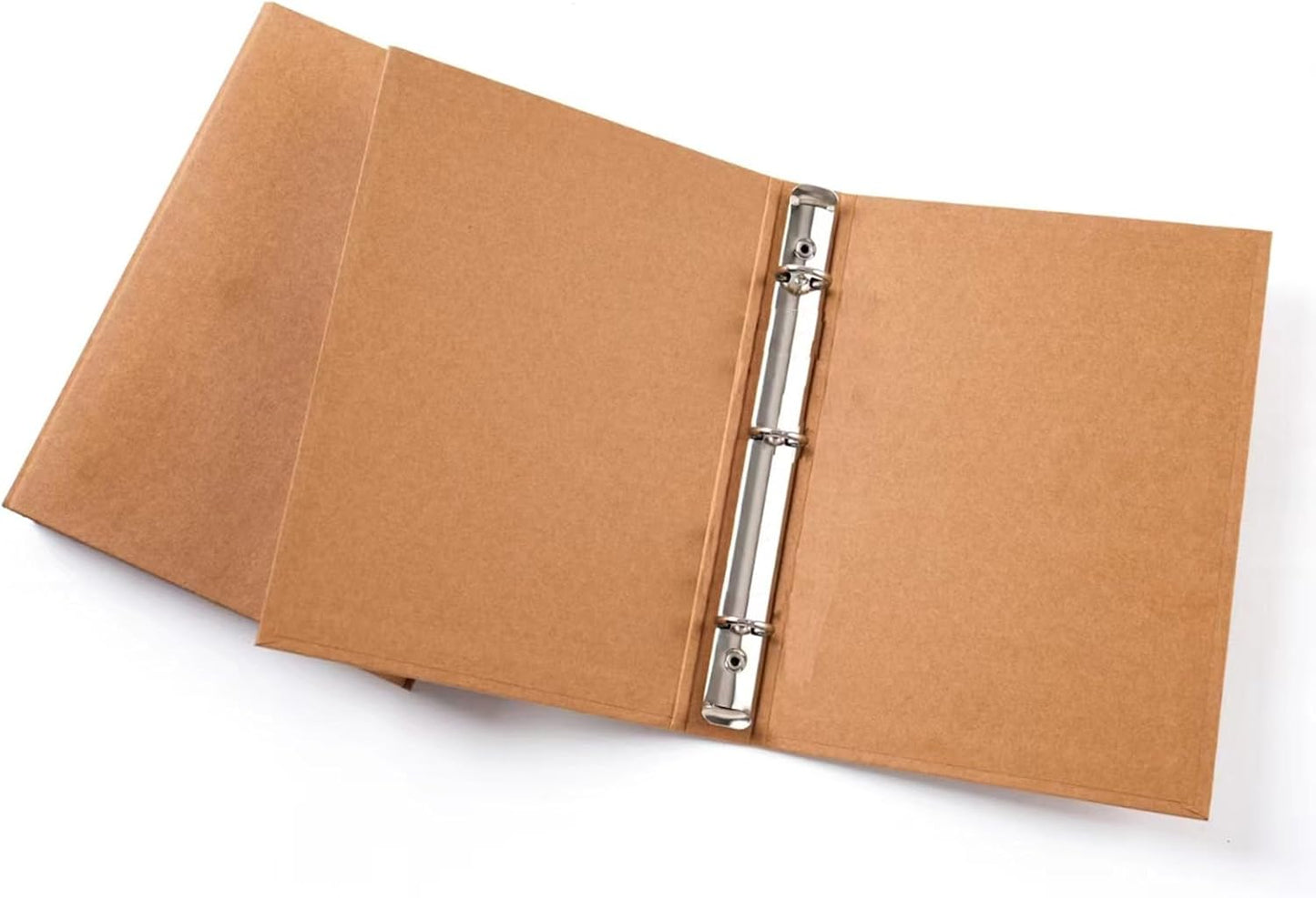 A5 Binder 6 Ring, A5 Binder, 2pcs Kraft Paper 6 Round Ring Binder Cover Protector for Journal Note Book Carrying Around Notes (A5-6Ring)