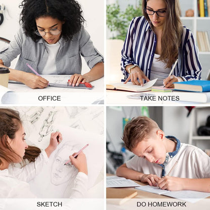 HOTUT Inkless Pencil - 4pcs Everlasting Wooden Infinity Pencil, Wood-Cased Graphite Reusable for Writing Drawing, Students Home Office School Supplies