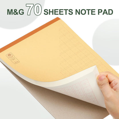 M&G 7x10 Note Pads, 6 Pack B5 Legal Pads 70 Sheets Notepads Writing Pad College Ruled Lined Memo Paper Tablet for Work Writing Note Taking