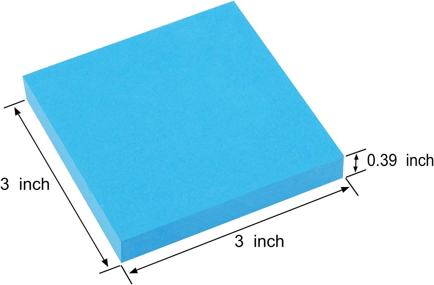 ZCZN 400 Sheets Pop-up Sticky Notes, 3 x 3 Inches, 4 Pads Bright Color Self-Stick Notes, 100 Sheets/Pad, Pink