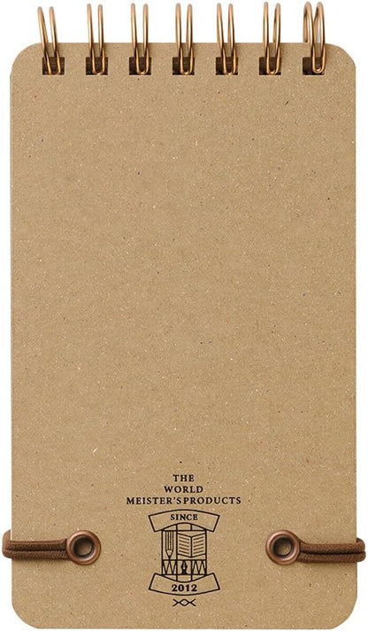 Midori 11796006 Notepad WM Ring Memo Grain Black