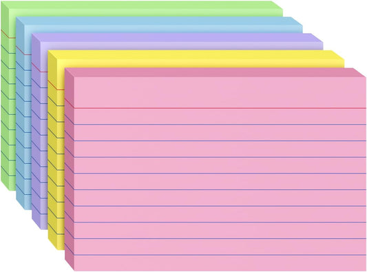 Index Cards 4x6, 200 Sheets, Ruled White Flash Cards for Effective Studying and Note-Taking, Premium Note Cards, Essential School Supplies for College & Office, Home Organization & Study Supplies