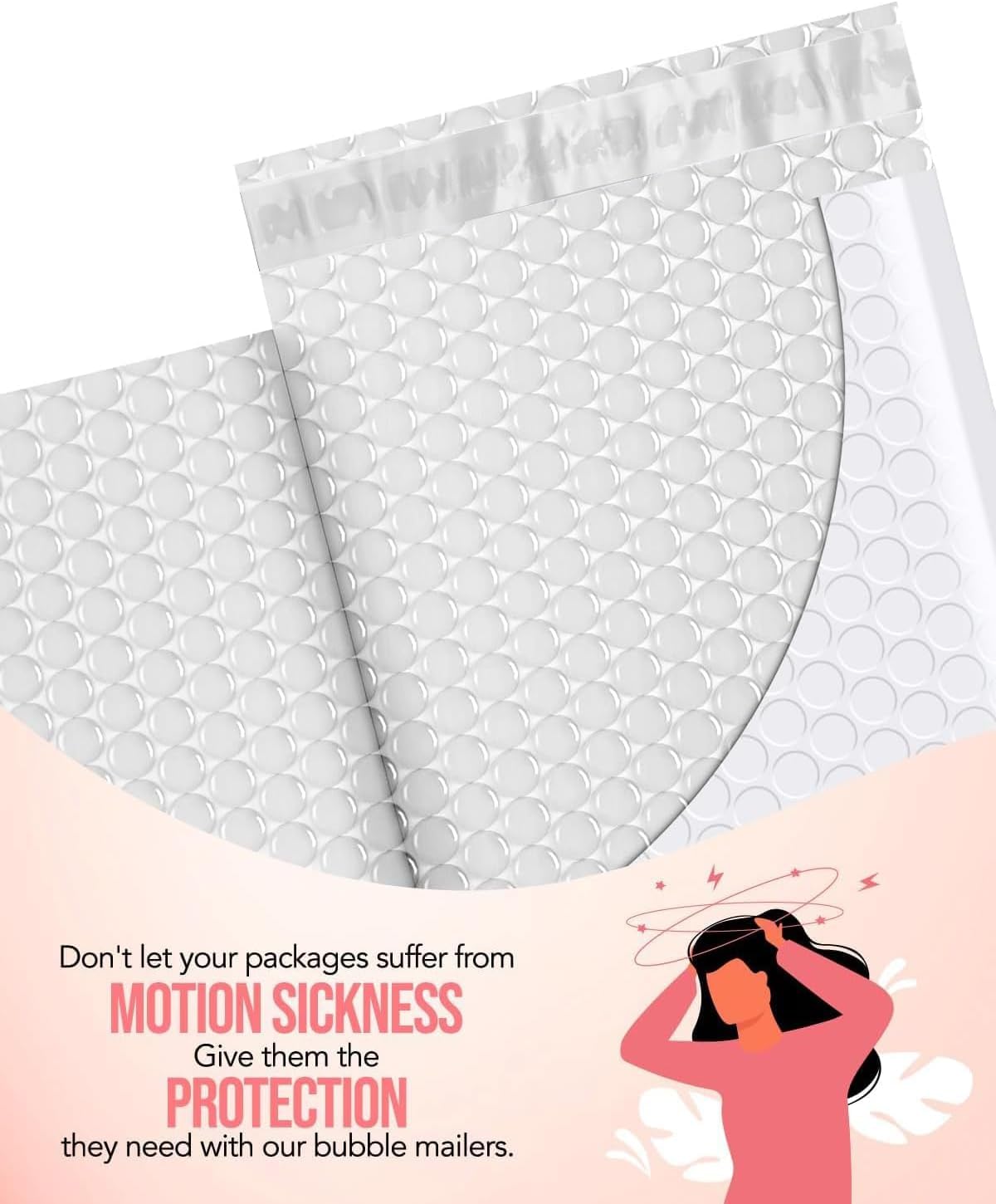 GSSUSA Black Bubble Mailers 4x8 Inches 50 Pack, Usable Size 4X7" Bubble Envelopes for Small Business, Padded Envelope, Shipping Mailers, Packaging Bags, Mailing Envelopes, Shipping Supplies