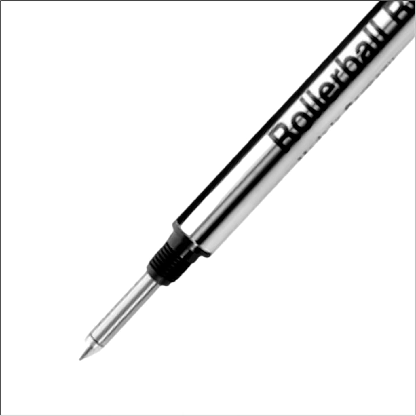 Montblanc Rollerball Refills (F) Mystery Black 105162 – Quick-Drying Pen Refills for Montblanc Rollerball and Fineliner Pens – 2 x Black Pen Cartridges