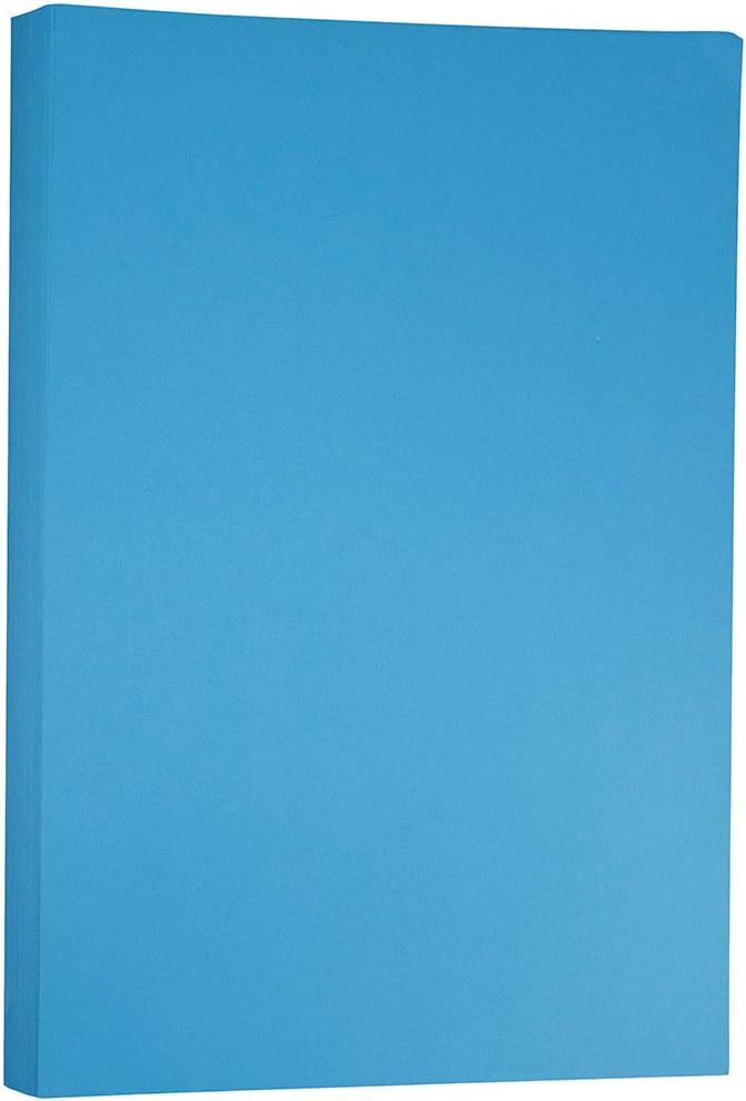 JAM PAPER Ledger Matte 24lb Paper - 90 gsm - 11 x 17 Tabloid - Yellow Recycled - 100 Sheets/Pack
