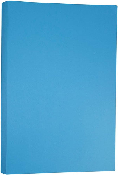 JAM PAPER Ledger Matte 24lb Paper - 90 gsm - 11 x 17 Tabloid - Yellow Recycled - 100 Sheets/Pack