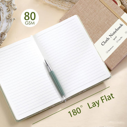 ipoul Flower Notebook, A5, 6x8, Hardcover, Lay Flat, Lined Paper, Journal for Women, Writing Notebook, Pretty, Hibiscus, Pink, Birthday Gifts for Women, Wedding Shower Gifts, Mothers Day Gift