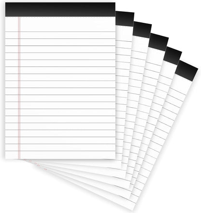 5 Pcs Note Pads 5 x 8 Inch Small Legal Pads 5 x 8 Colored Notepad 5 x 8 Micro Perforated Writing Pads Lined Paper College Ruled 30 Sheets Notebook for Study, To-Do Lists, School & Office Supplies