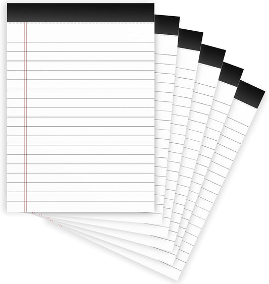 5 Pcs Note Pads 5 x 8 Inch Small Legal Pads 5 x 8 Colored Notepad 5 x 8 Micro Perforated Writing Pads Lined Paper College Ruled 30 Sheets Notebook for Study, To-Do Lists, School & Office Supplies
