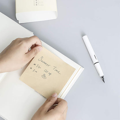 VANRA Note Cube 4 x 4 Inch (Not Sticky) Memo Cube Refill (No Holder) Tear-Off Pages (Not Loose) Blank Scratch Pads, 400-Sheets/Cube (Ivory White)