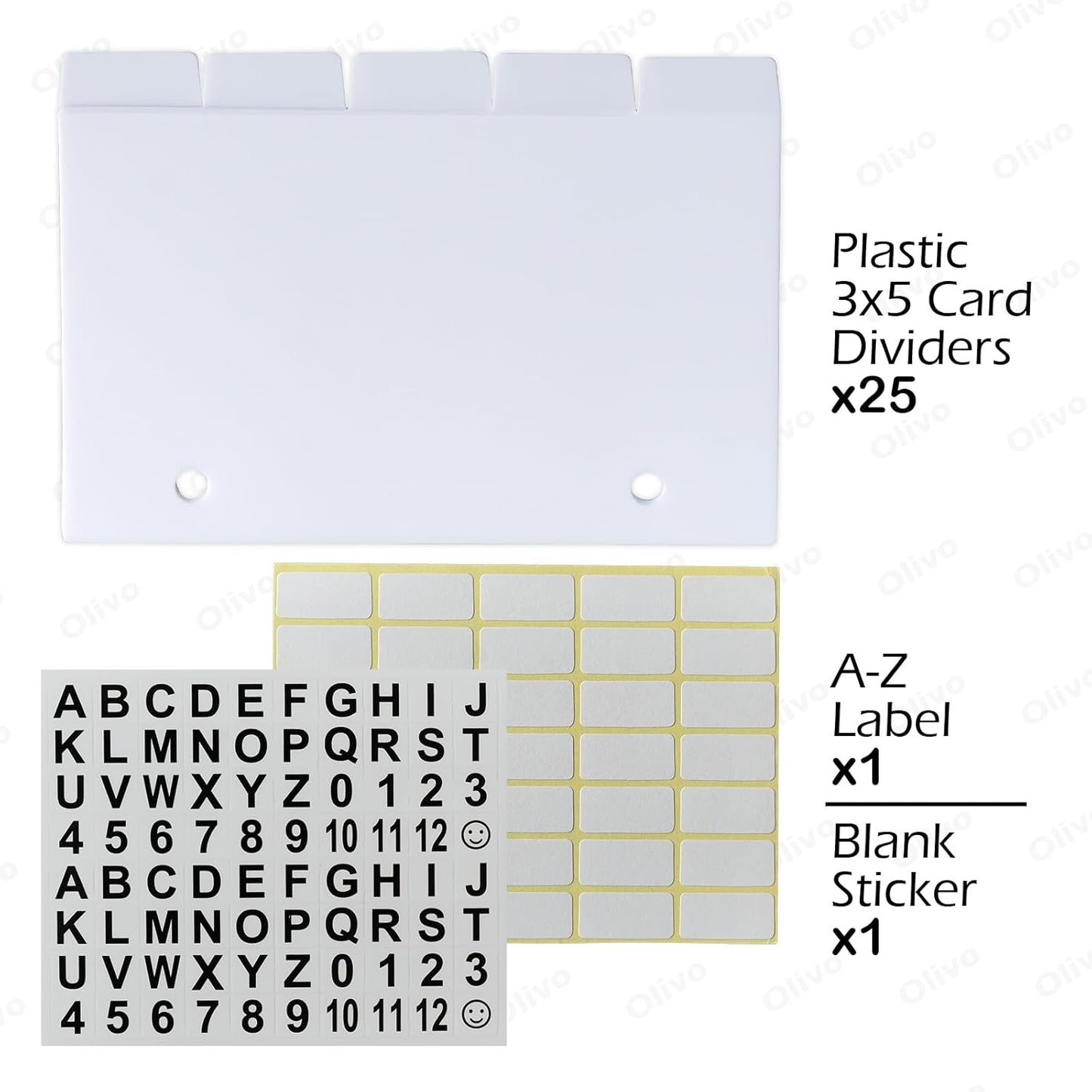 3x5 Lined Index Cards with Ring Binder Holder and Dividers, 100 Ruled Cards, Blue