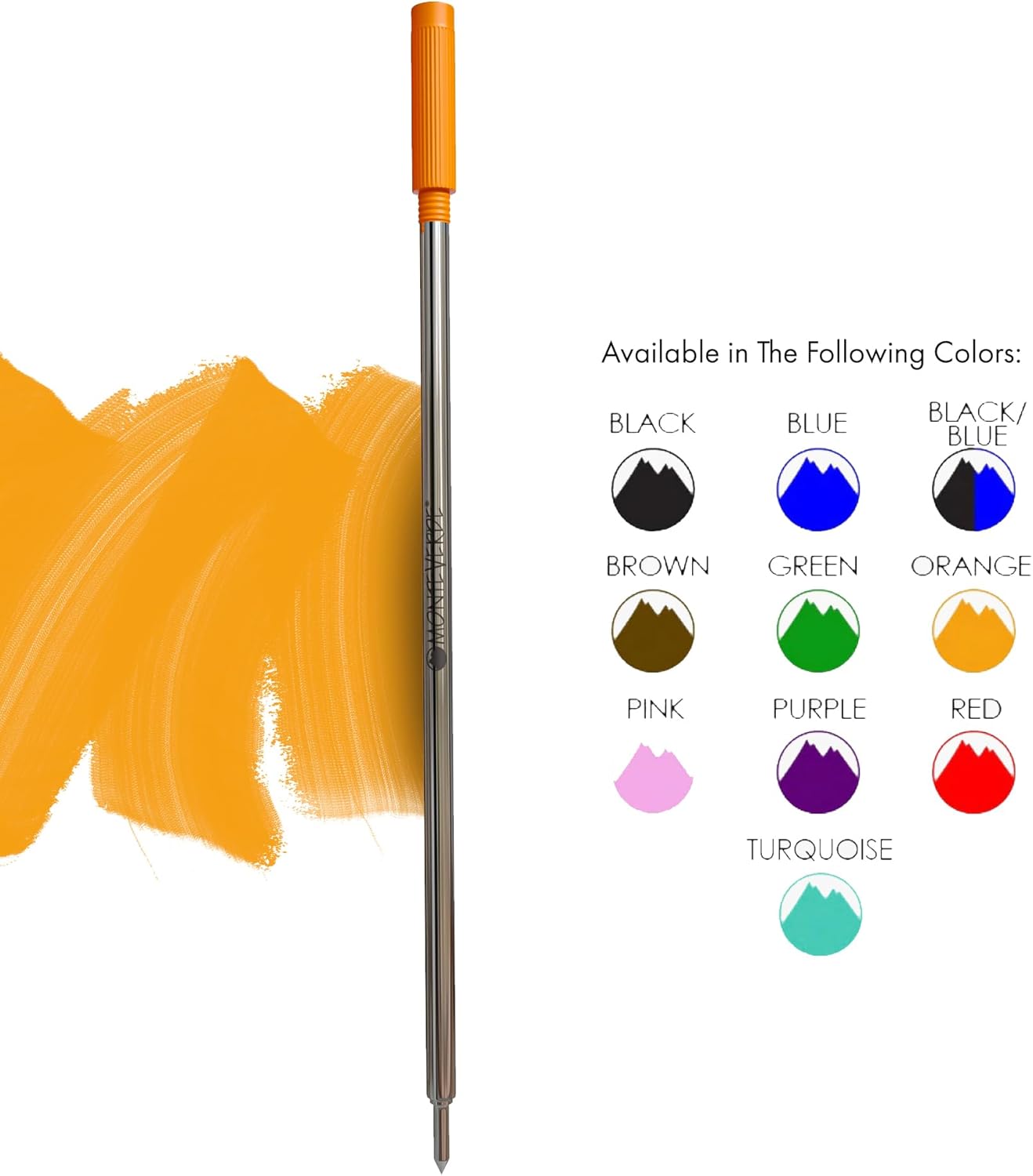 Monteverde USA Soft Ballpoint Refills to Fit Cross Pens, Medium Point, Green Ink, 2-Pack – Bold and Smooth Writing Solution