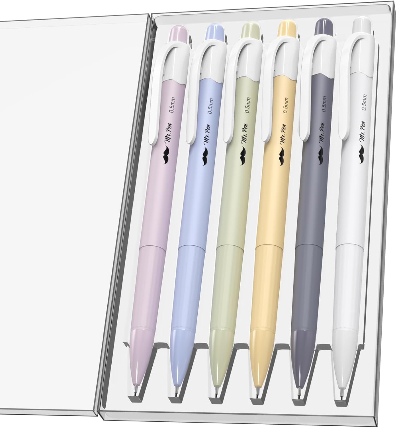 Mr. Pen- Pastel Mechanical Pencil Set, 6 Pack, 0.5mm, Cute Macaron Colors, Smooth Writing for Journaling, Note Taking, School, Office, Drawing, Student Supplies, Great for Kids and Adults