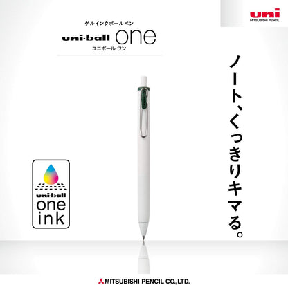 Mitsubishi Pencil Uni-Ball One Gel Ballpoint Pen Refill, 0.38, Black, 10 Pieces, Hako UMR38S.24