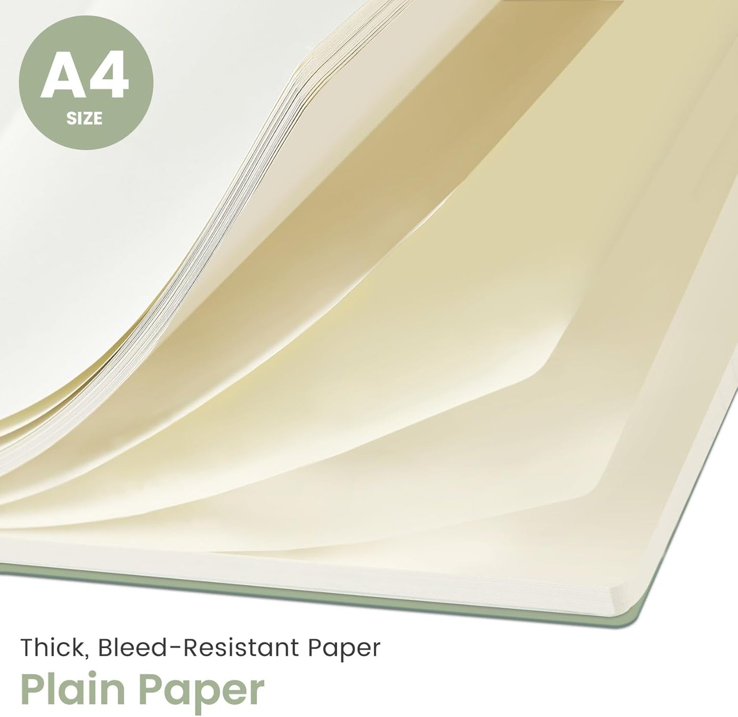 Taja Spiral Lined Notebook, 8.5"x11" Notebooks for Work, Large A4 Journal for Women & Men, College Ruled Journaling Notebook for Writing, Plastic Cover Spiral Journal, Green