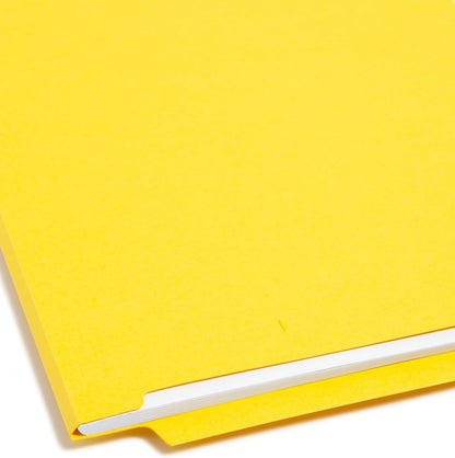 Smead Heavyweight End Tab Fastener File Folder, Shelf-Master® Reinforced Straight-Cut Tab, 2 Fasteners, Letter Size, Manila, 50 per Box (34215)