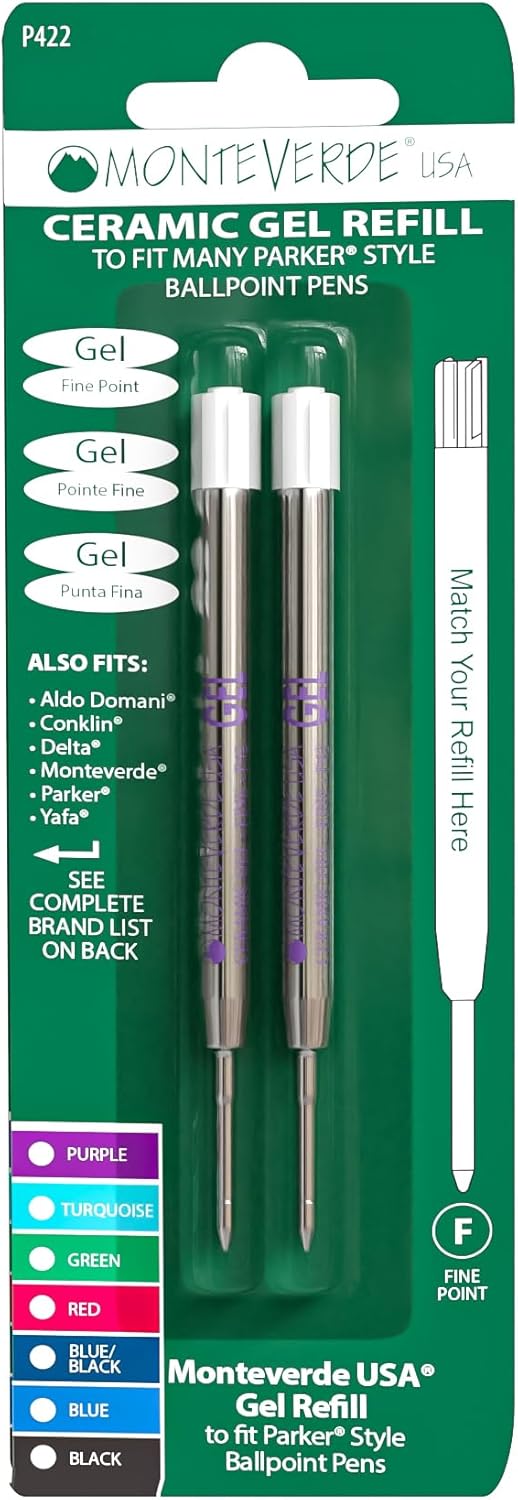 Monteverde® Capless Gel Refills to Fit Parker