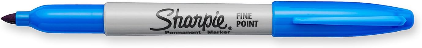 Sharpie Permanent Markers, Fine Point, Black, 12 Count
