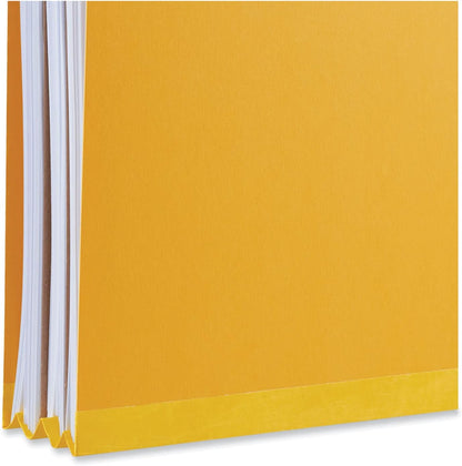 Universal Pressboard Classification Folders, Letter, Four-Section, Yellow, 10/Box (10204)
