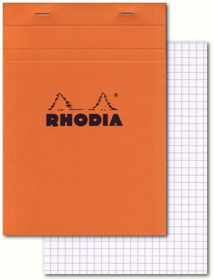 Rhodia Head Stapled Pad, No16 A5, Dot - Black