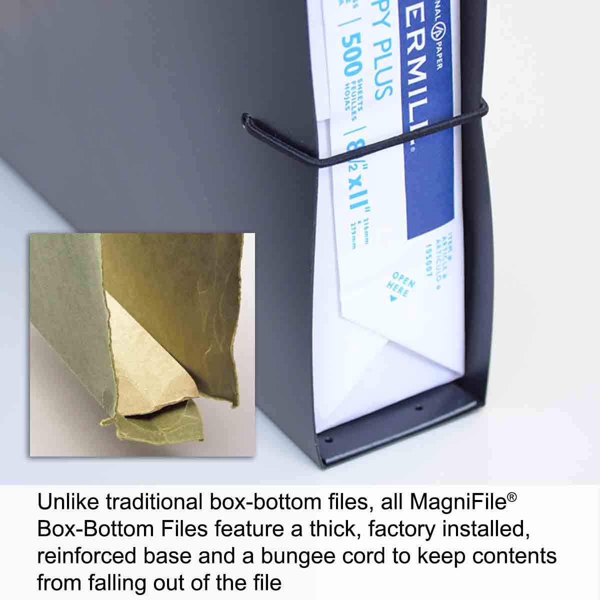 Ultimate Office MagniFile Hanging File Folders V- Bottom Letter Size with 11 inch Magnified Indexes that Double The Size of Your File Titles to Find Files Fast. (Set of 5 Frost)