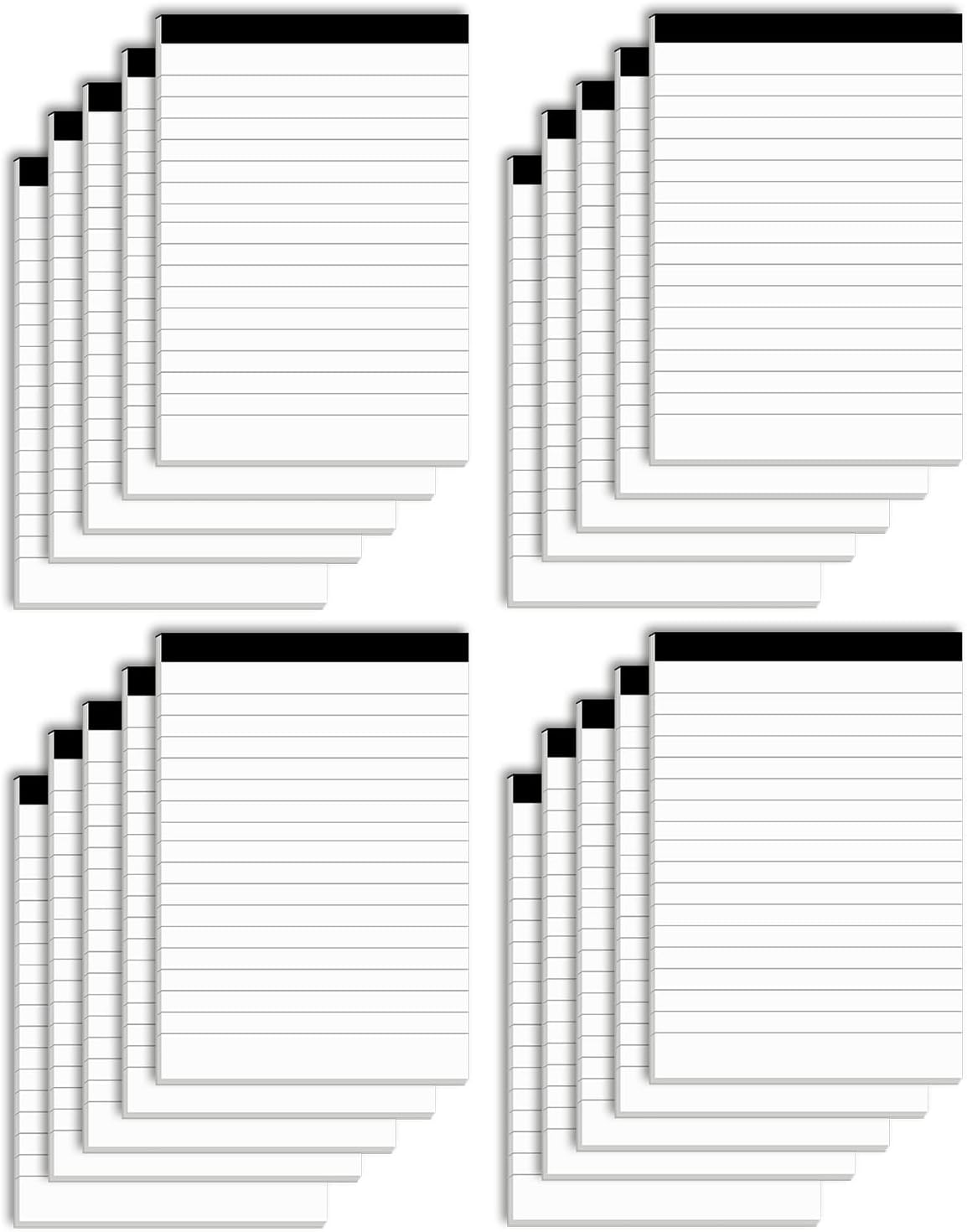 Nichela 20 Pack Small Notepad, 3 x 5 Inch Ultra Quality Note Pads, Server Lined Papers and Desk Notepads for Office Supplies, Writing and Memo pads 30 Sheets Each