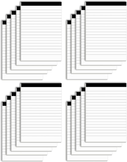 Nichela 20 Pack Small Notepad, 3 x 5 Inch Ultra Quality Note Pads, Server Lined Papers and Desk Notepads for Office Supplies, Writing and Memo pads 30 Sheets Each