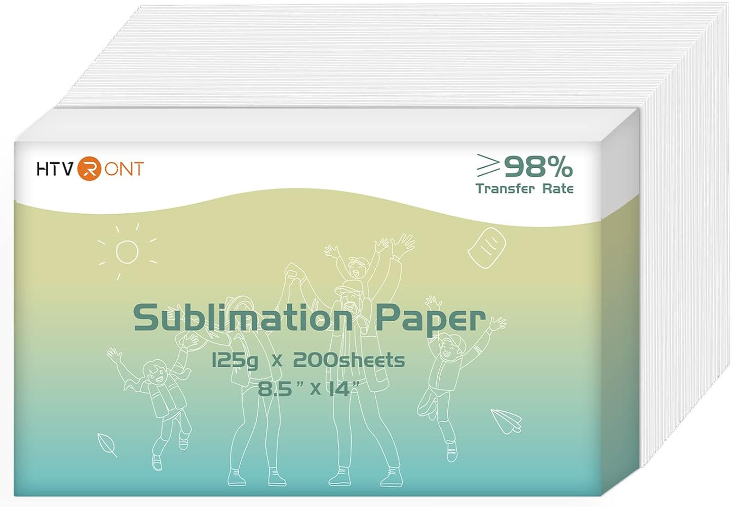 HTVRONT Sublimation Paper 8.5 x 11 inches - 150 Sheets Sublimation Paper Compatible with Inkjet Printer 120gsm
