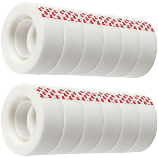12 Rolls Invisible Tape Refill, Matte-Finish Translucent Tape Refills for Dispenser, 3/4 x 1000 Inches, Engineered for Repairing Correction and Labeling