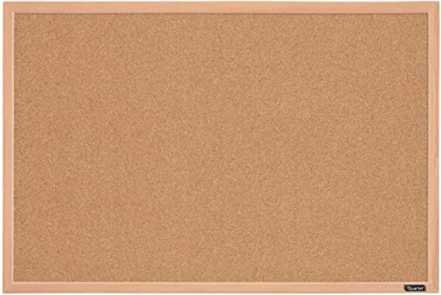 Quartet Cork Bulletin Board, Framed Corkboard, 2' x 3', Black Frame, Message Board, Vision Board (MWDB2436-BK)
