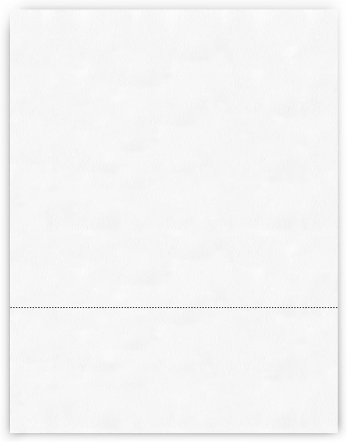 PrintWorks Professional 3 2/3" Horizontal Perforated Paper 8.5” x 11” - Perfect For W-2, 1099, & Statement Use - Made in the USA - 500 Sheets - 20 lb - Printer Compatible - White (04124)
