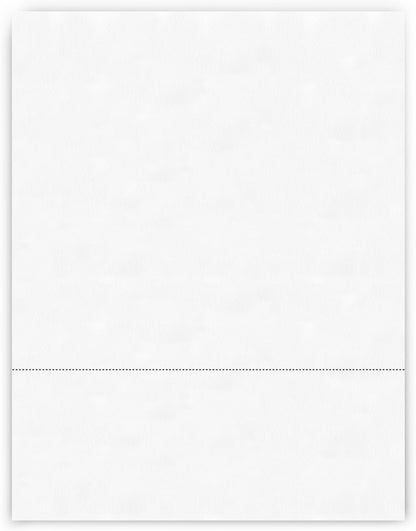 PrintWorks Professional 3 2/3" Horizontal Perforated Paper 8.5” x 11” - Perfect For W-2, 1099, & Statement Use - Made in the USA - 500 Sheets - 20 lb - Printer Compatible - White (04124)