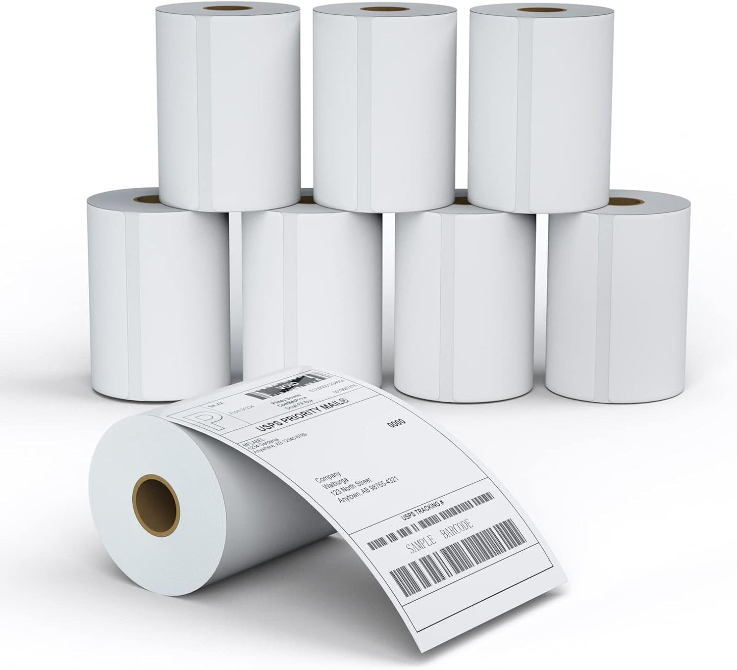 MFLABEL 4x6 Thermal Shipping Labels - 2 Rolls of 250, Perforated & Smudge-Proof Direct Thermal Labels Compatible with Rollo, Zebra, for Amazon UPS FedEx Shopify